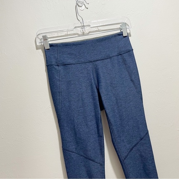 OUTDOOR VOICES Women’s Asymetrical Colorblock Leggings Navy Gray Pink Size XS - Picture 3 of 8
